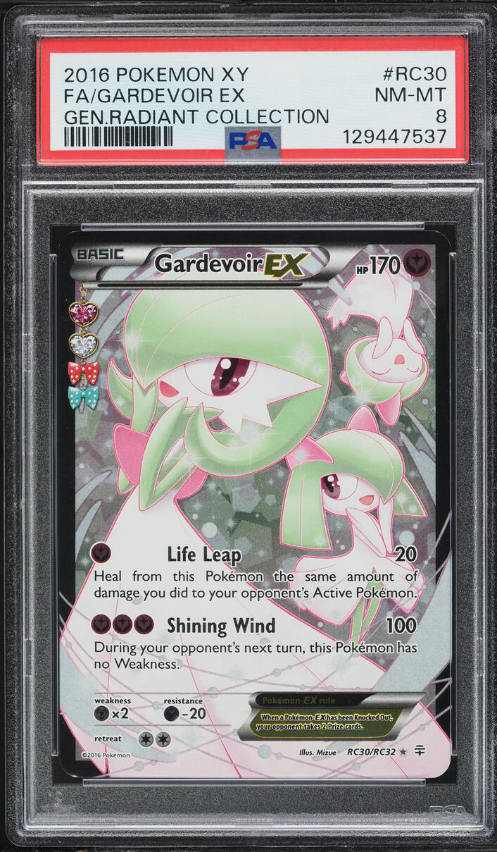 2016 Pokemon XY Generations Radiant Collection Full Art Gardevoir EX #RC30 PSA 8 NM-MT