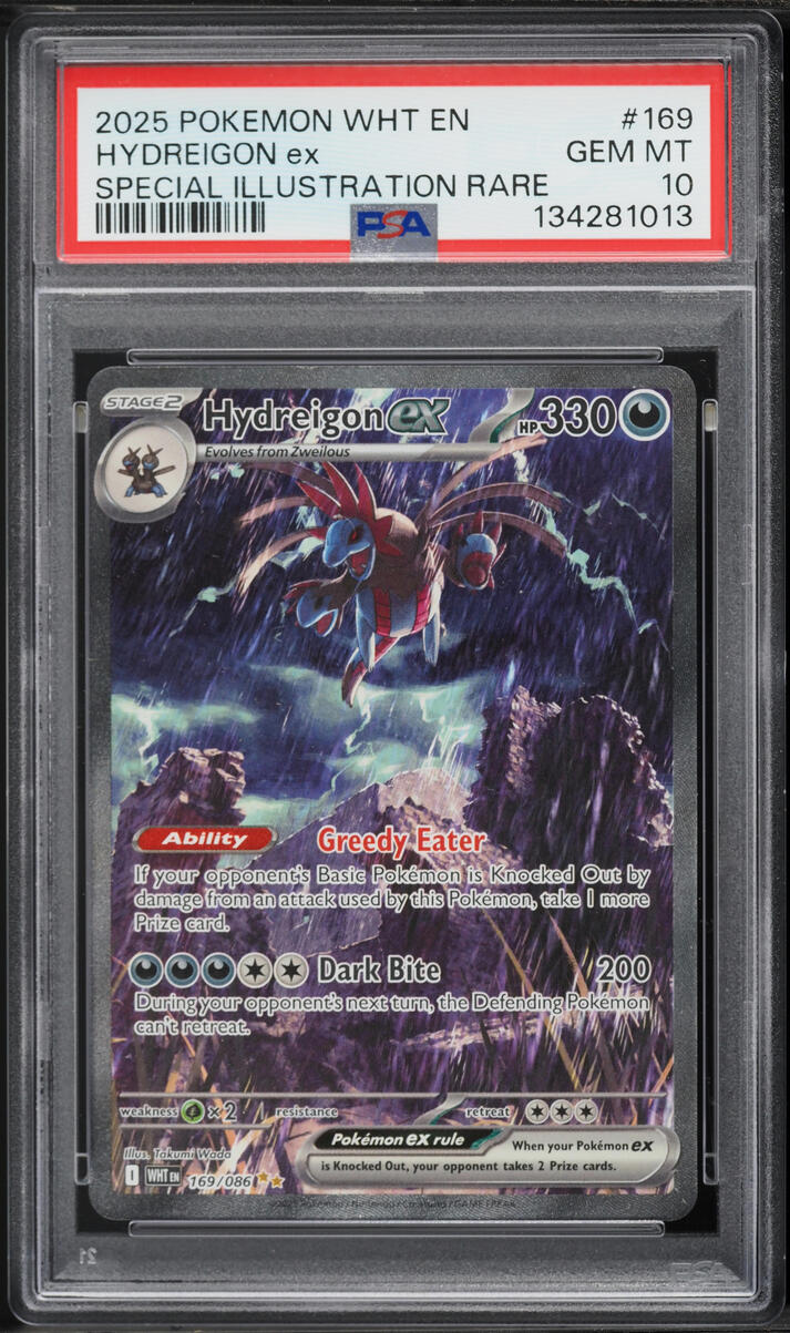 2025 Pokemon Scarlet & Violet White Flare SIR Hydreigon EX #169 PSA 10 GEM MINT