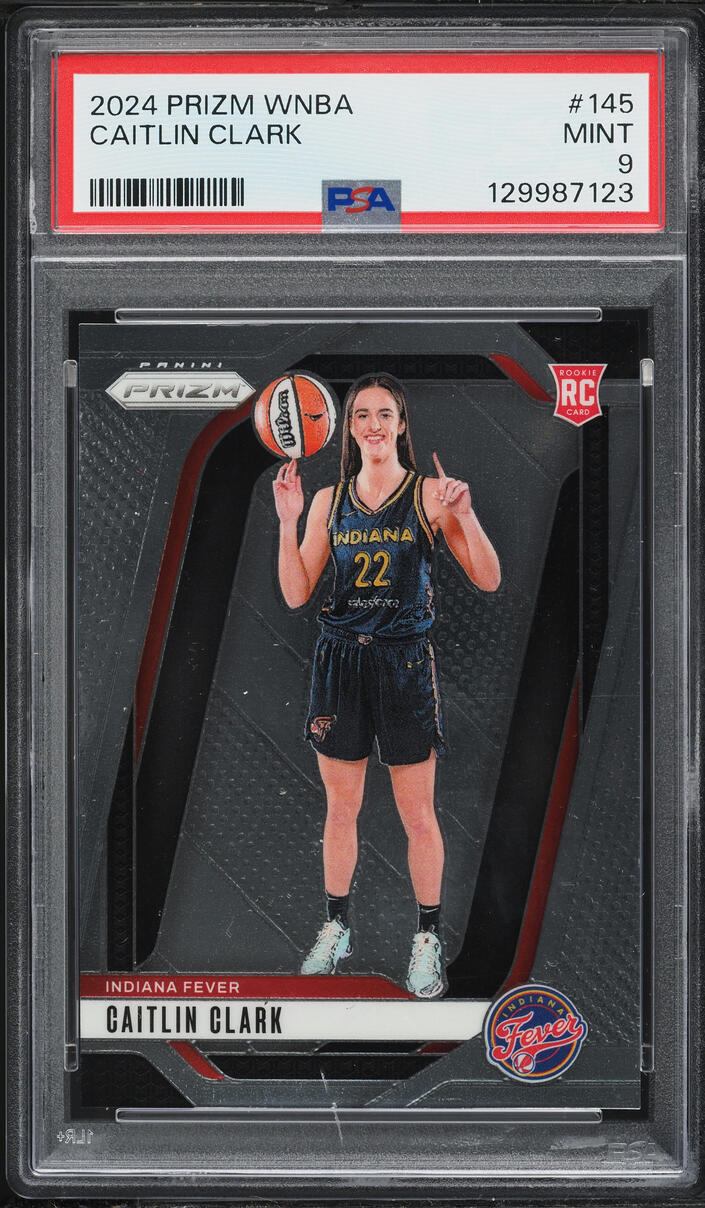 2024 Panini Prizm WNBA Caitlin Clark ROOKIE #145 PSA 9 MINT