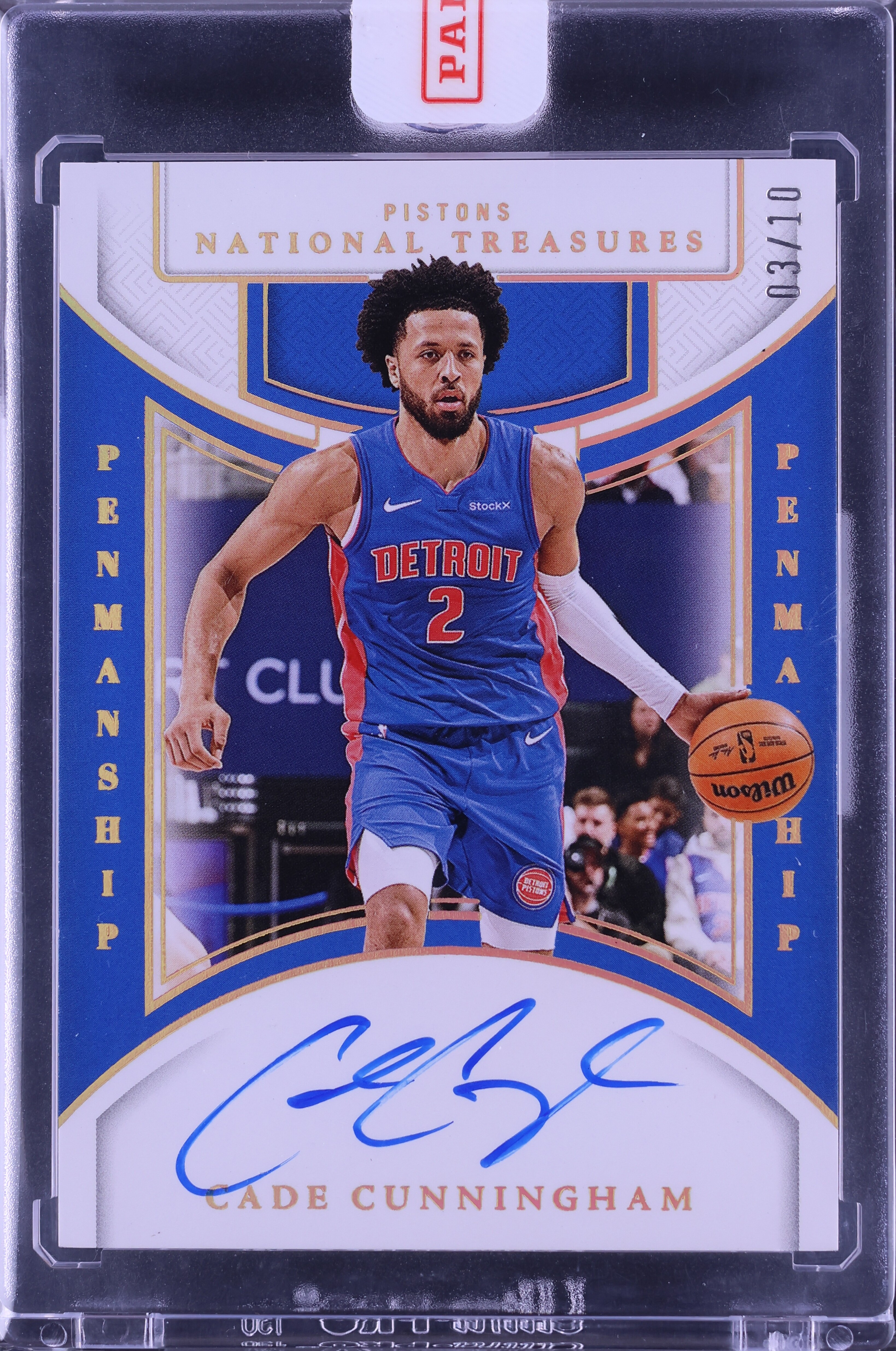 2024 National Treasures Penmanship Gold Cade Cunningham AUTO /10 