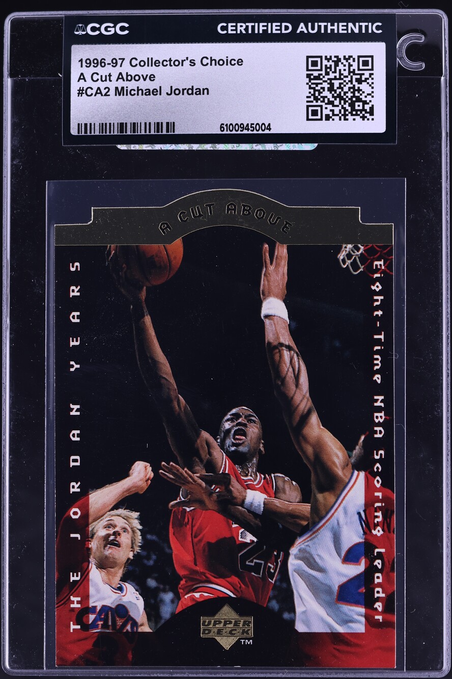 1996 Collector's Choice A Cut Above Michael Jordan #CA2 CGC AUTH