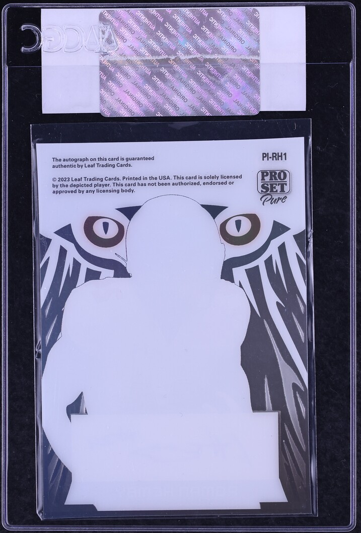 2023 Leaf Pro Set Pure Instincts Silver Spectrum Holo Roman Hemby ROOKIE AUTO /10 CGC AUTH