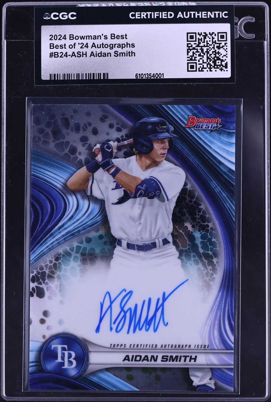 2024 Bowman's Best Of '24 Aidan Smith ROOKIE AUTO #B24-ASH CGC AUTH