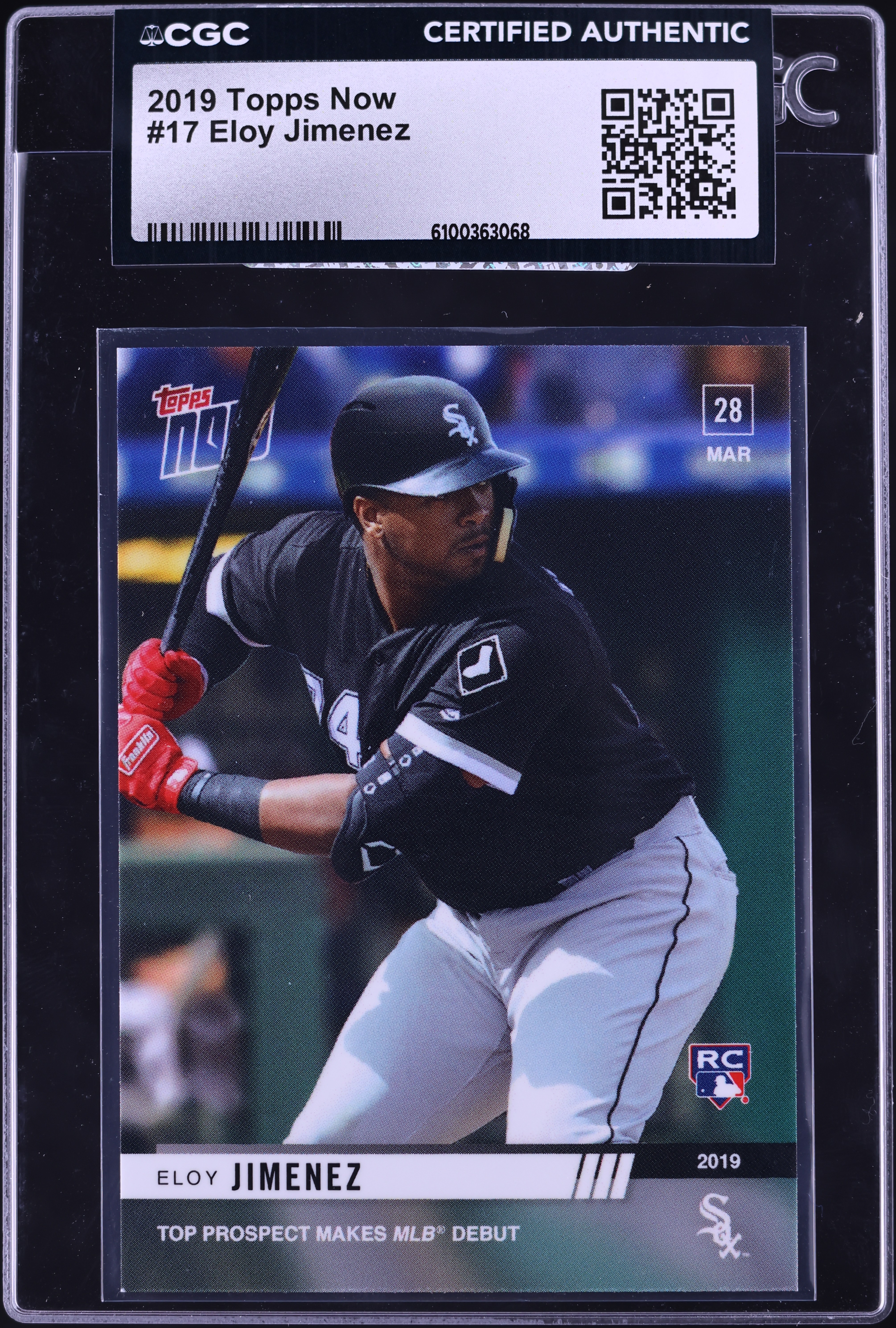 2019 Topps Now Eloy Jimenez ROOKIE #17 CGC AUTH on Fanatics Collect