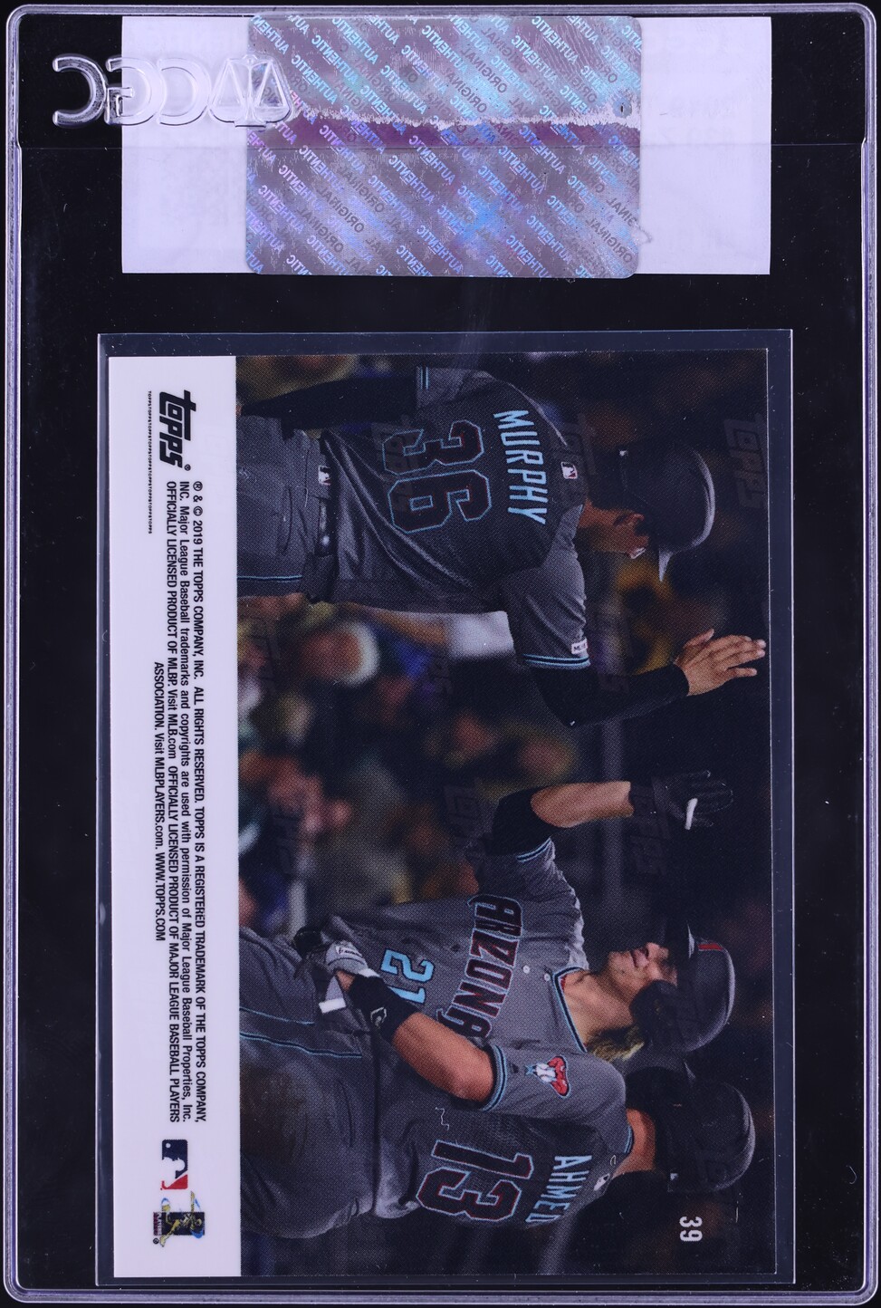 2019 Topps Now Zack Greinke #39 CGC AUTH