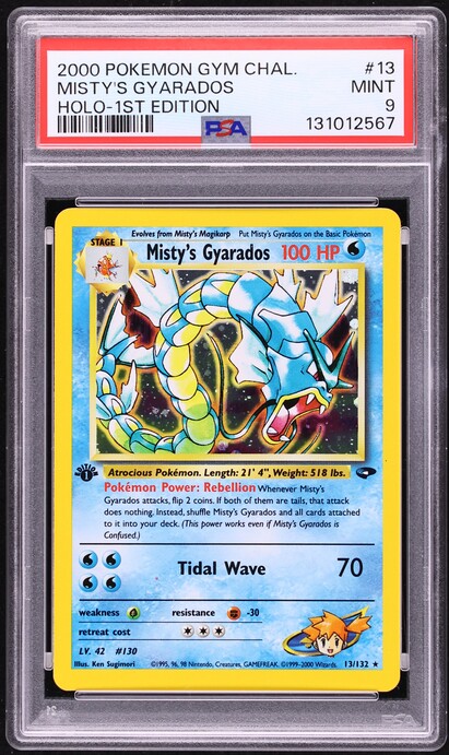 2000 Pokemon Gym Challenge Holo Misty's Gyarados #13 PSA 7 NRMT on Fanatics  Collect