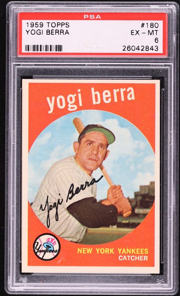 1959 Topps Yogi Berra #180 PSA 6 EXMT