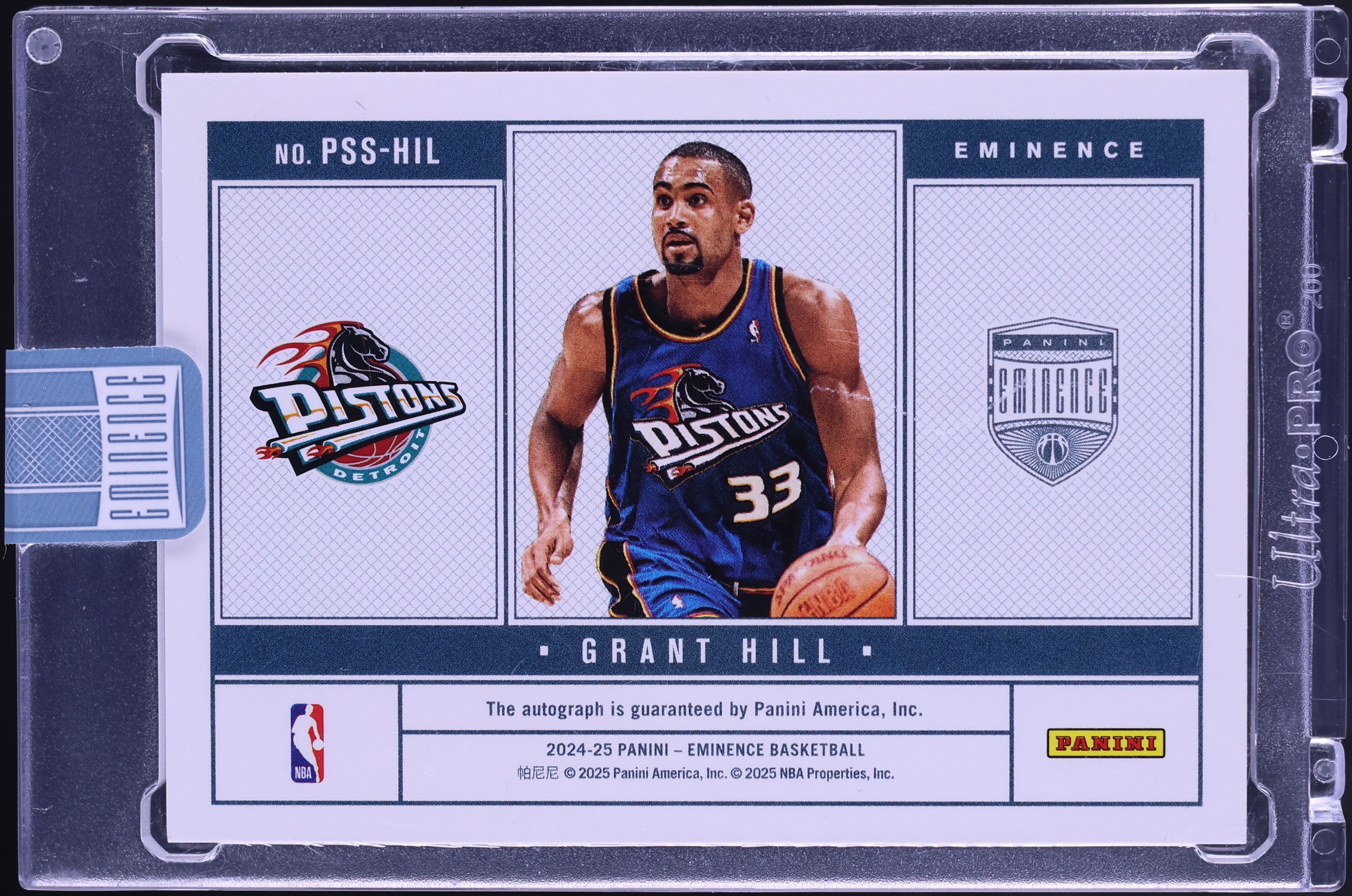 2024 Panini Eminence Priceless Silver Bar Grant Hill AUTO 1/3 #PSS