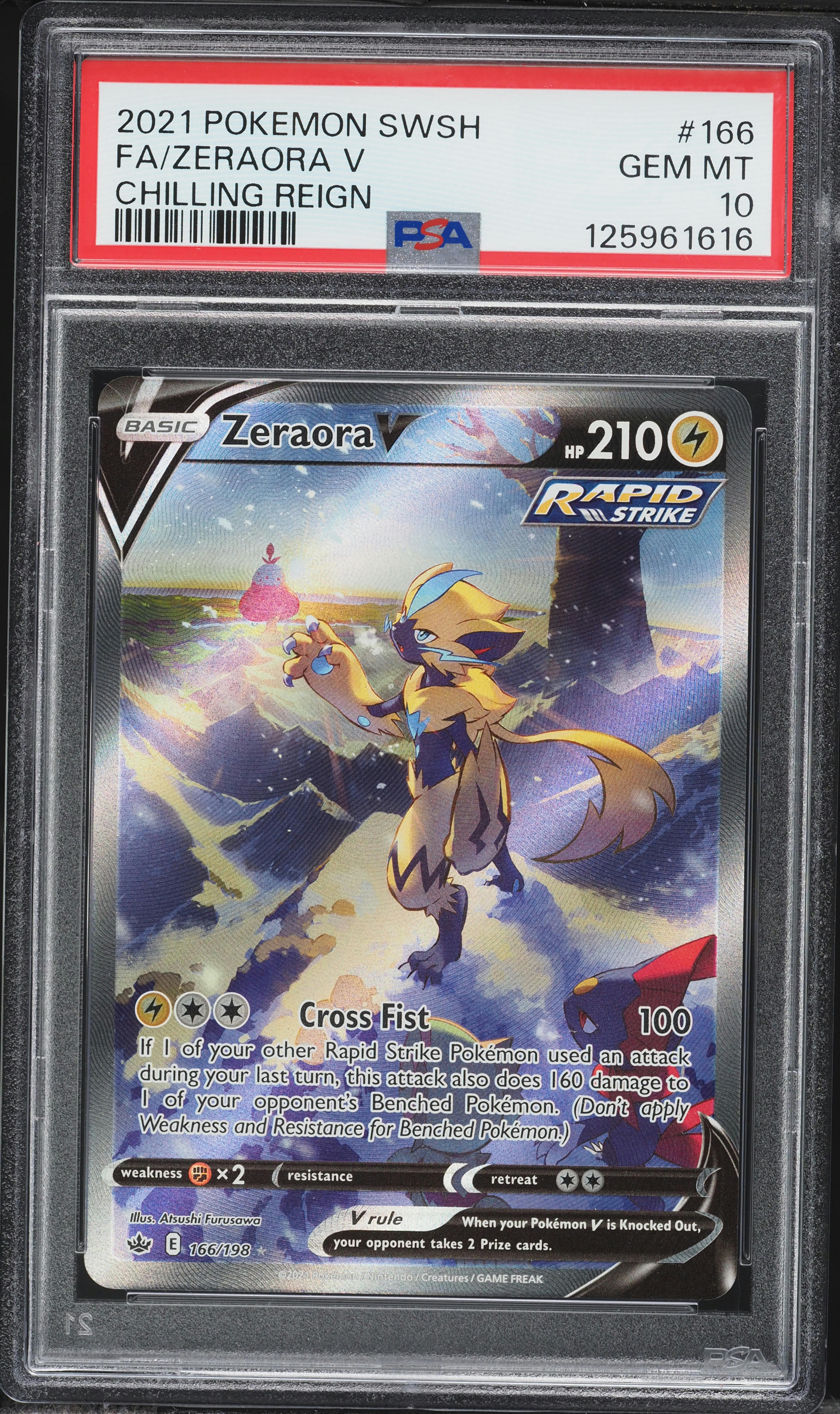 pokemon card generator online Pokemon - Sword & Shield - Chilling Reign - Zeraora V main image 0