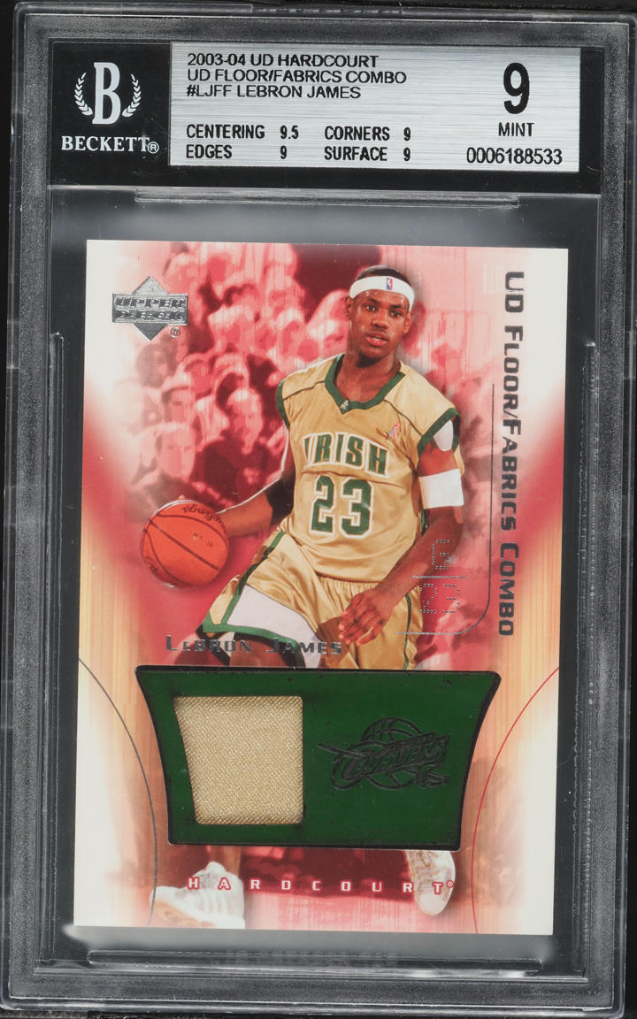 lebron james hardcourt upper deck
