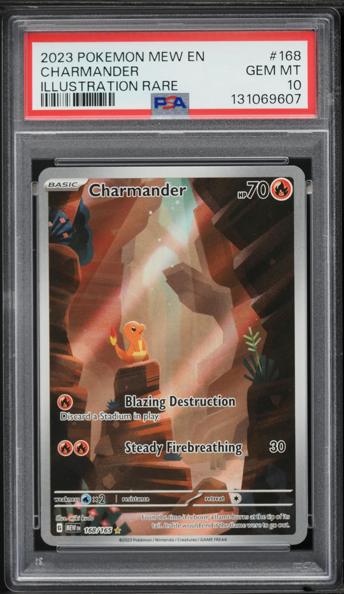 2023 Pokemon Scarlet & Violet 151 IR Charmander #168 PSA 10 GEM MINT