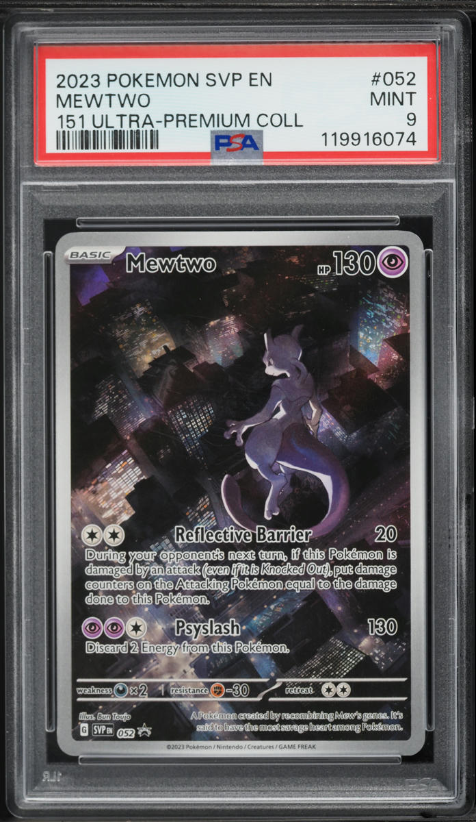 2023 Pokemon Scarlet & Violet Promo 151 Ultra Premium Collection Alt Art Mewtwo #52 PSA 9 MINT