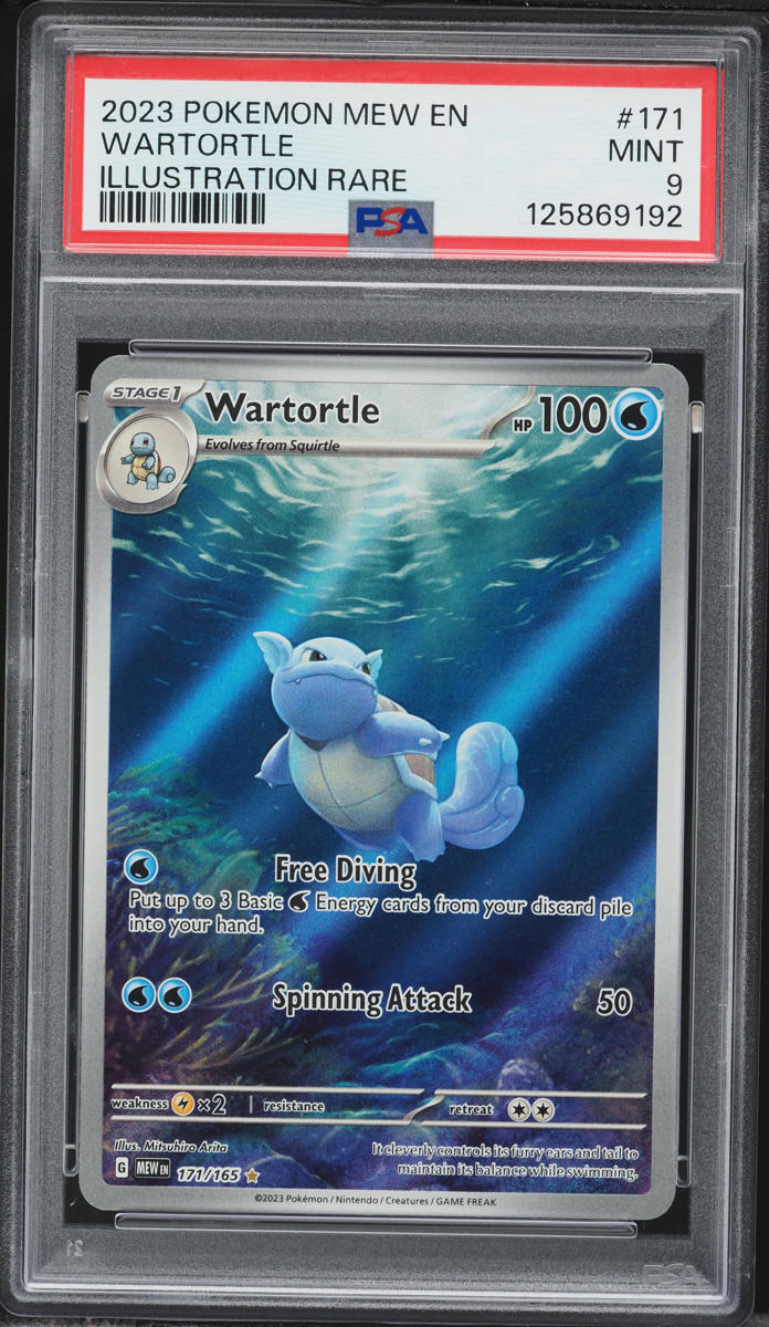 Pokemon Scarlet & Violet 151 Illustration Rare Wartortle #171 (psa Mint 9)