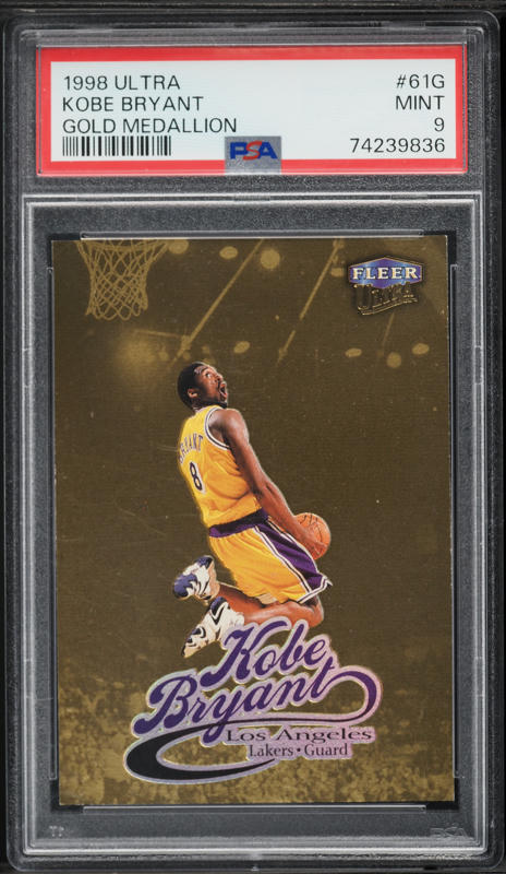 1998 Fleer Electrifying Kobe Bryant #1 PSA 9 MINT on Fanatics Collect