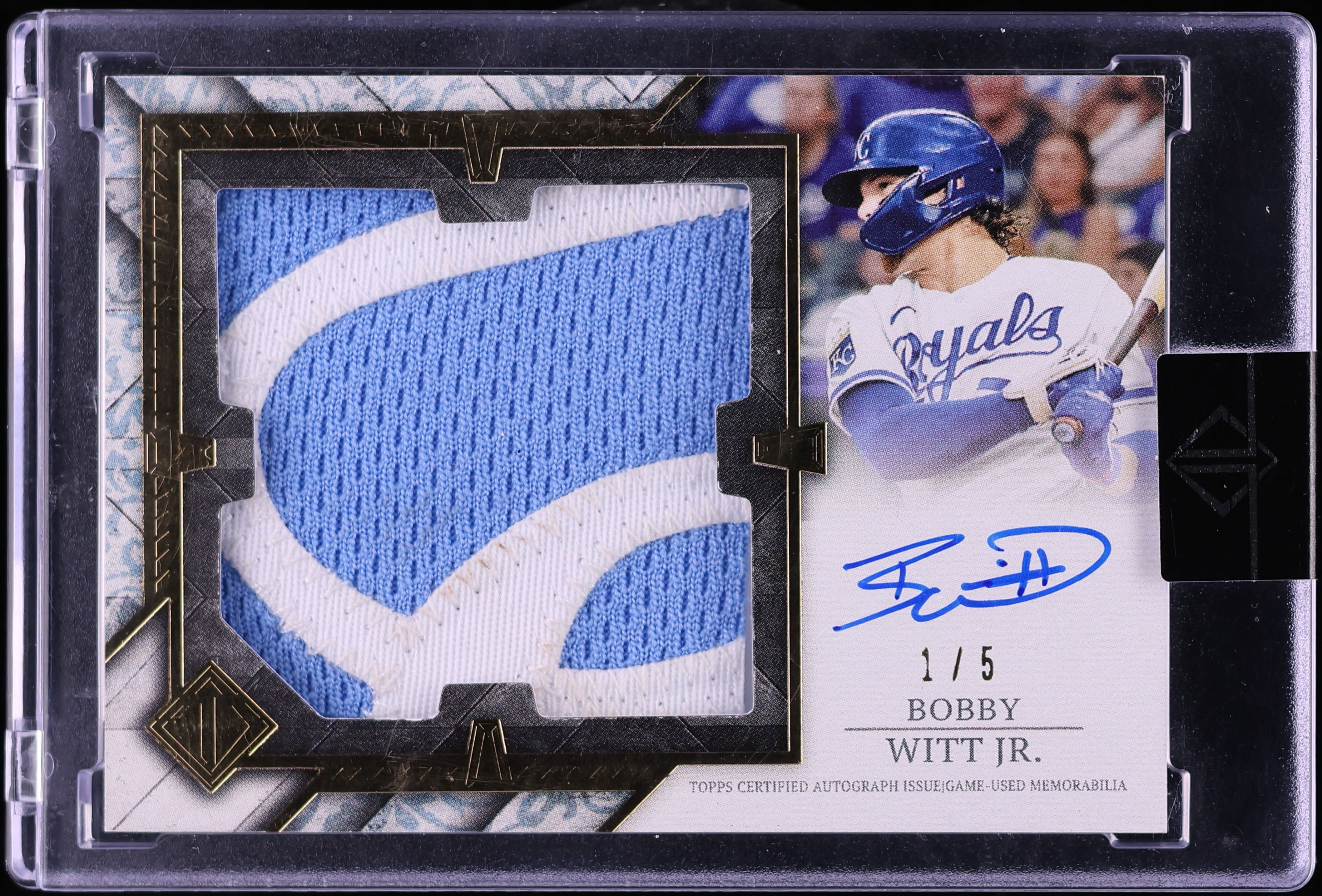 2024 Topps Transcendent Collection Jumbo Bobby Witt Jr. PATCH AUTO