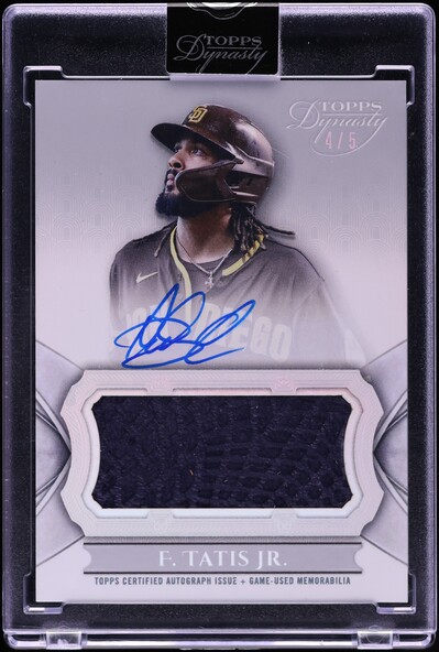 2021 Topps Dynasty Vladimir Guerrero Jr. PATCH AUTO 1/5 #VGJ1 PSA