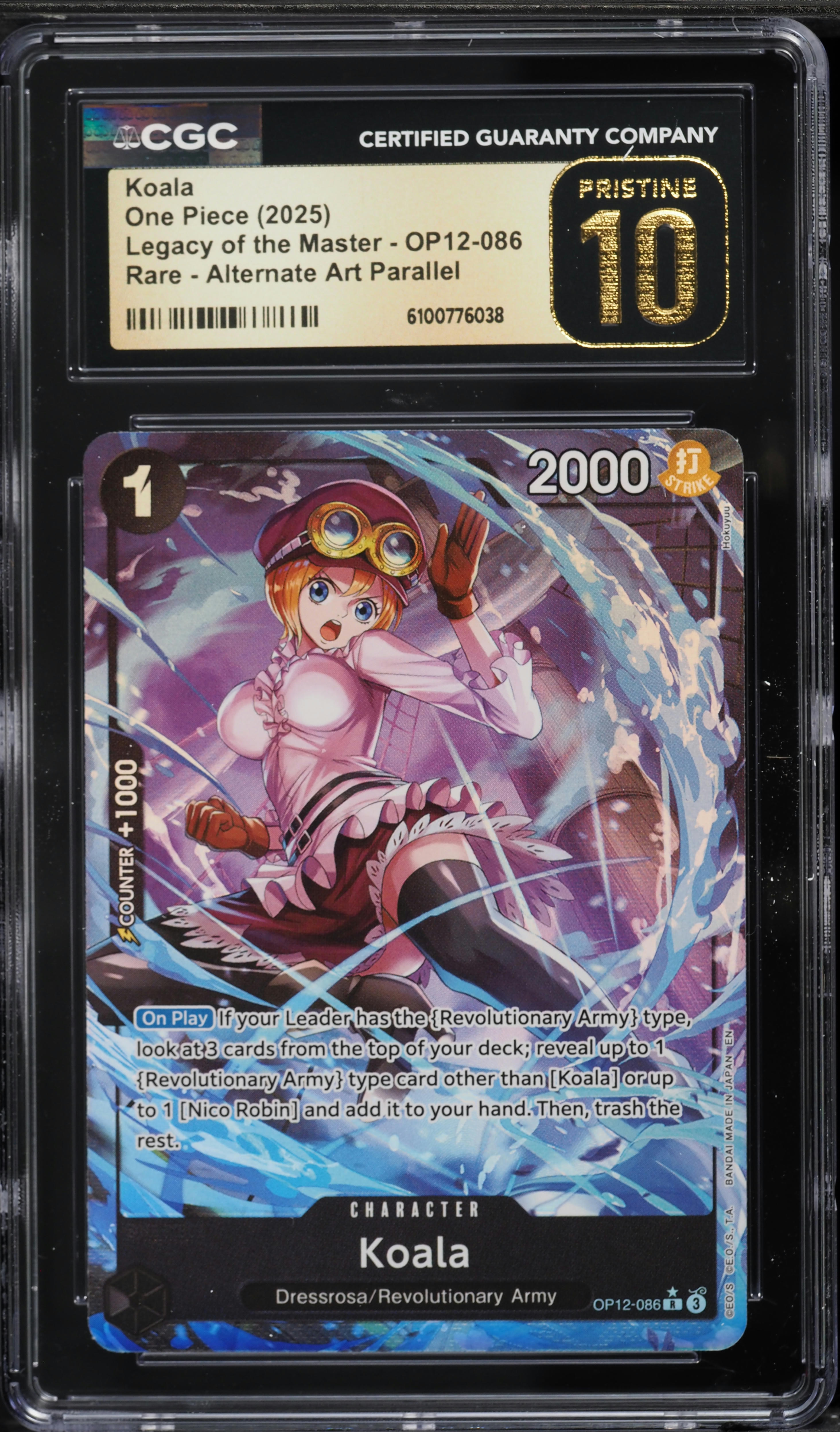 2025 One Piece Legacy Of The Master Alt Art Koala #OP12-086 CGC 10
