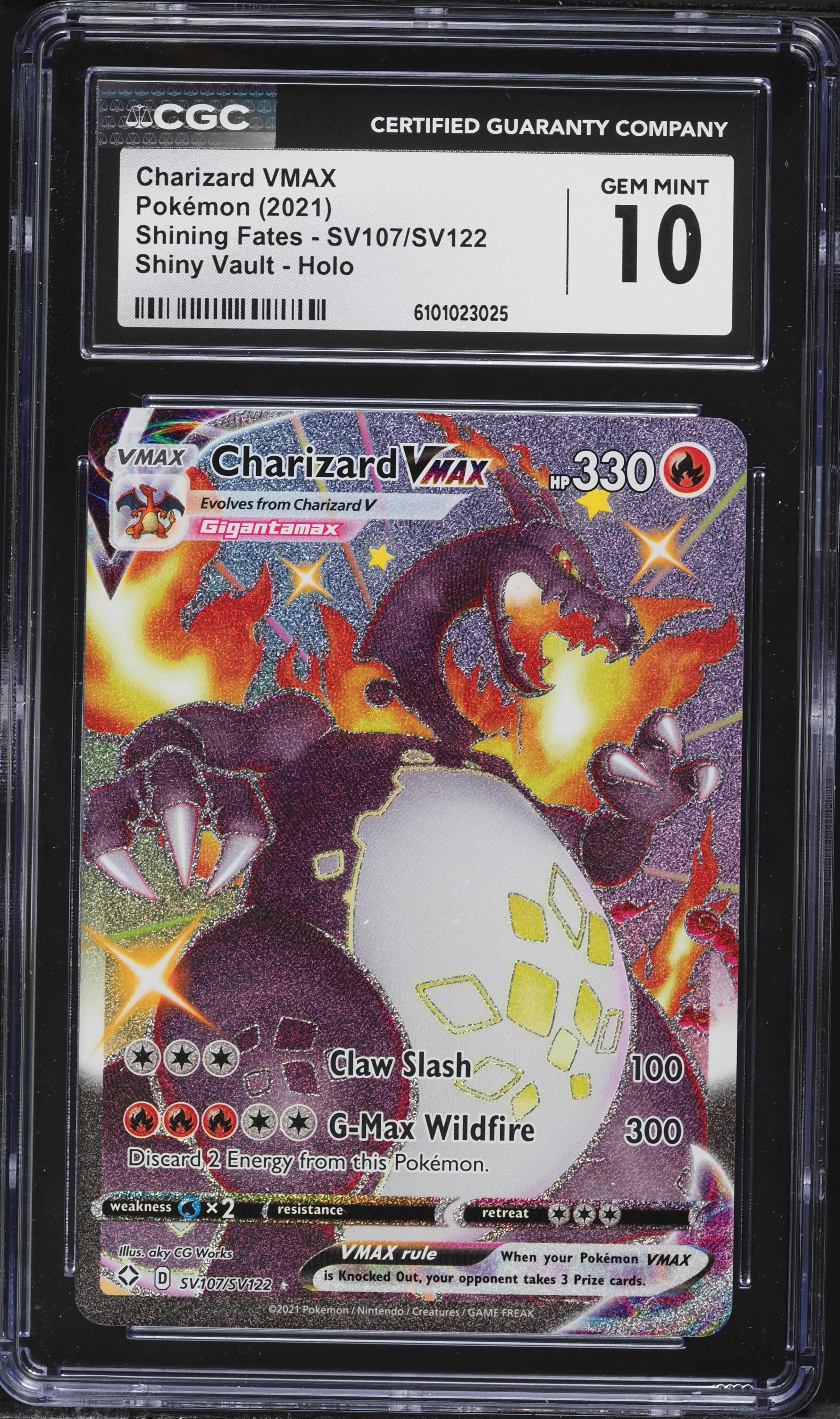 2021 Pokemon Sword & Shield Shining Fates Shiny Charizard VMAX #SV107 CGC  10 GEM MINT on Fanatics Collect