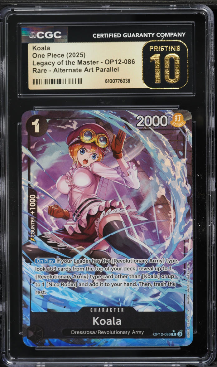 2025 One Piece Legacy Of The Master Alt Art Koala #OP12-086 CGC 10