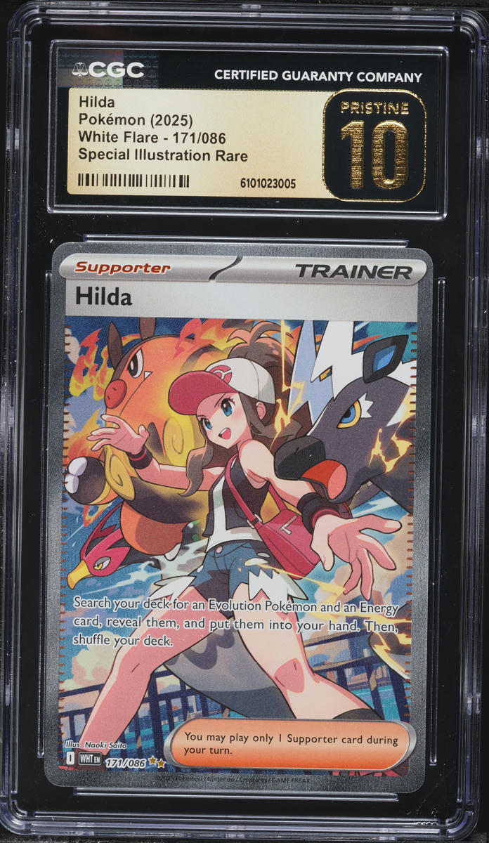 2025 Pokemon Scarlet & Violet White Flare SIR Hilda #171 CGC 10