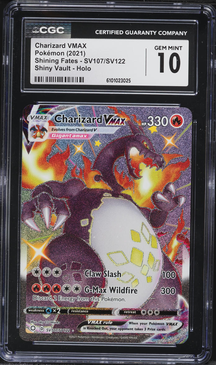 2021 Pokemon Sword & Shield Shining Fates Shiny Charizard VMAX #SV107 CGC  10 GEM MINT on Fanatics Collect