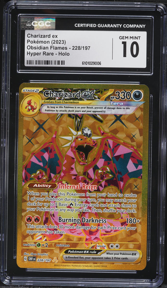 pokemon obsidian flames gold cards - Charizard ex 228/197 - - Hyper Rare your opponent takes 2 Prize cards. 2023 Pokemon Scarlet & Violet