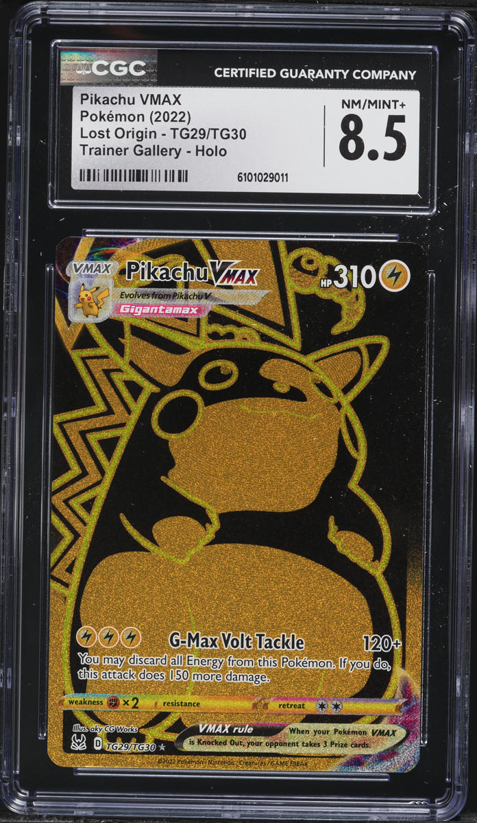 2022 Pokemon Sword & Shield Lost Origin Gold Rare Pikachu VMAX