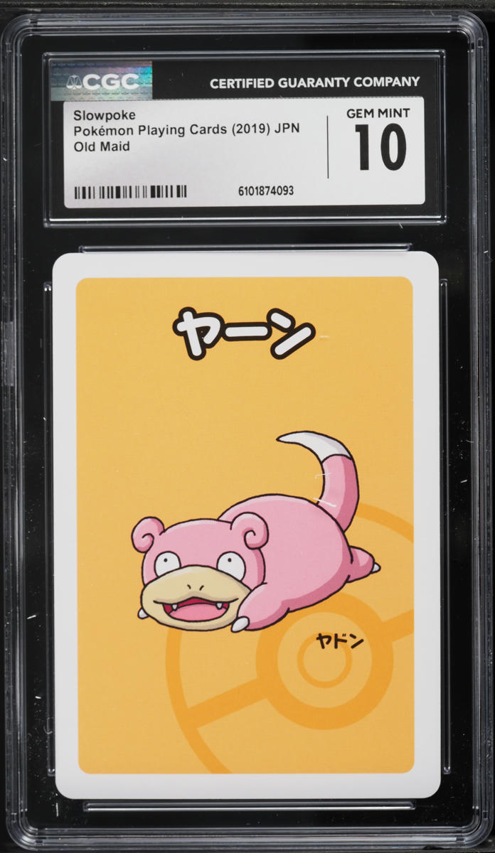 2019 Pokemon Japanese Playing Cards Old Maid Slowpoke CGC 10 GEM MINT