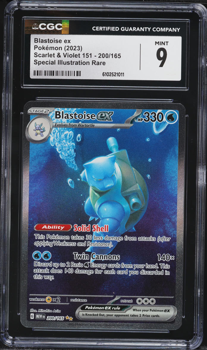2023 Pokemon Scarlet & Violet 151 SIR Blastoise Ex #200 CGC 9 MINT