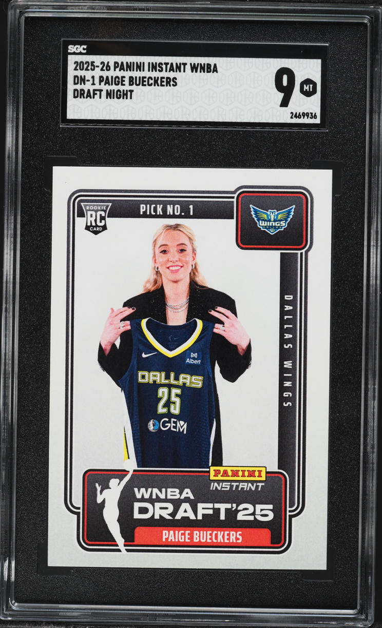 2025 Panini Instant WNBA Draft Night Paige Bueckers ROOKIE /67412 #DN-1 SGC 9 MINT