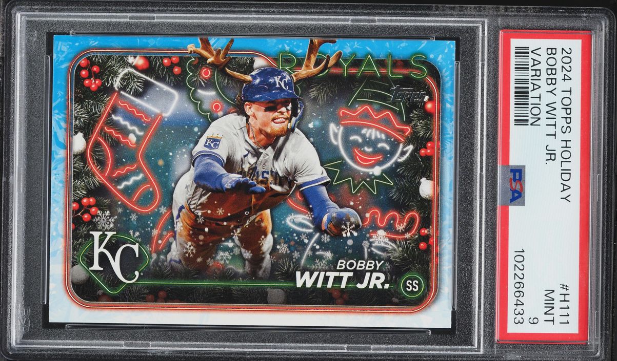 2024 Topps Holiday Variation Bobby Witt Jr. #H111 PSA 9 MINT