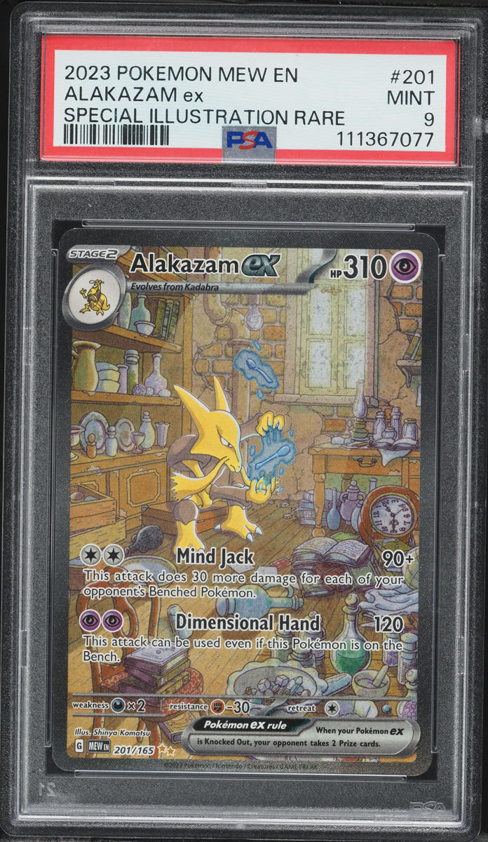 2023 Pokemon Scarlet & Violet 151 SIR Alakazam EX #201 PSA 9 MINT