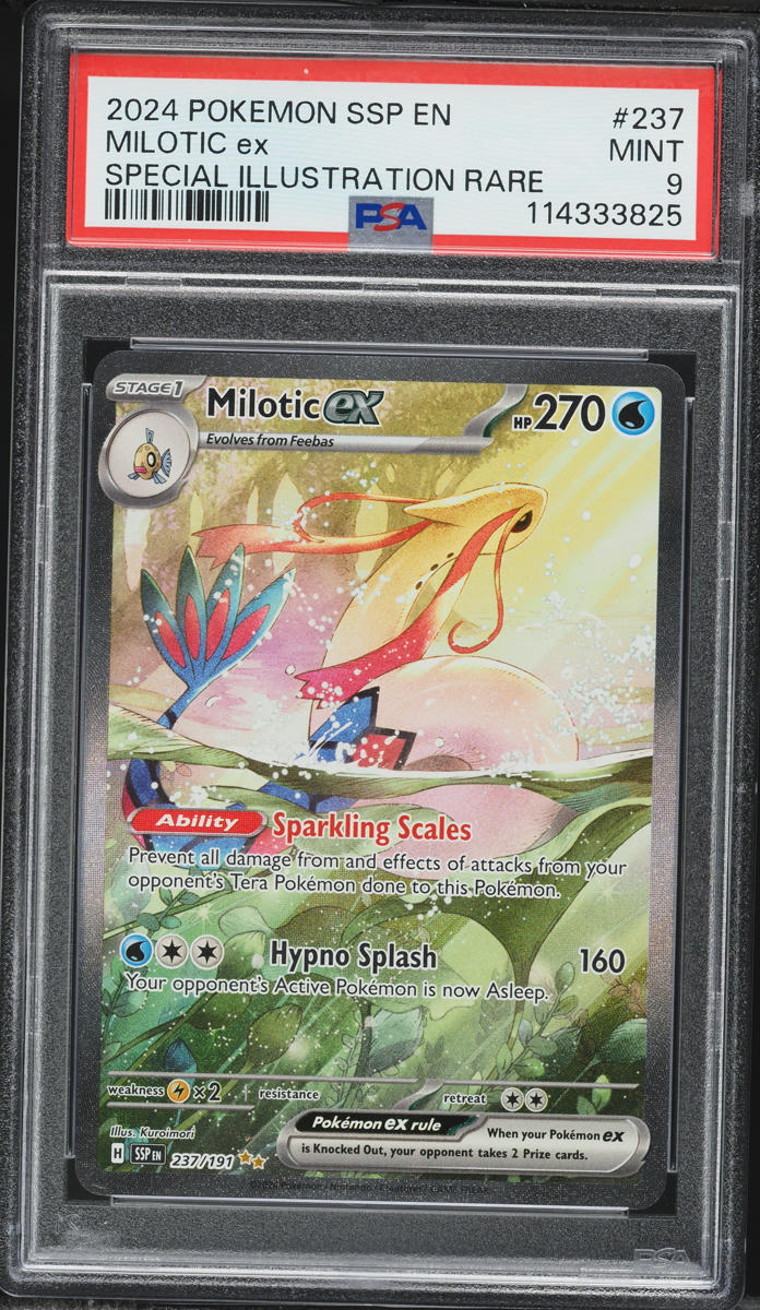 2024 Pokemon Scarlet & Violet Surging Sparks SIR Milotic ex #237 PSA 9 MINT