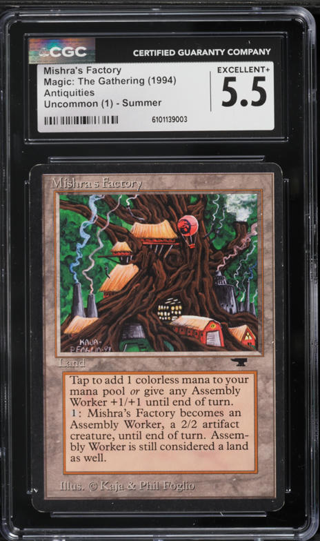 1994 Magic The Gathering MTG Antiquities Mishra's Factory Winter