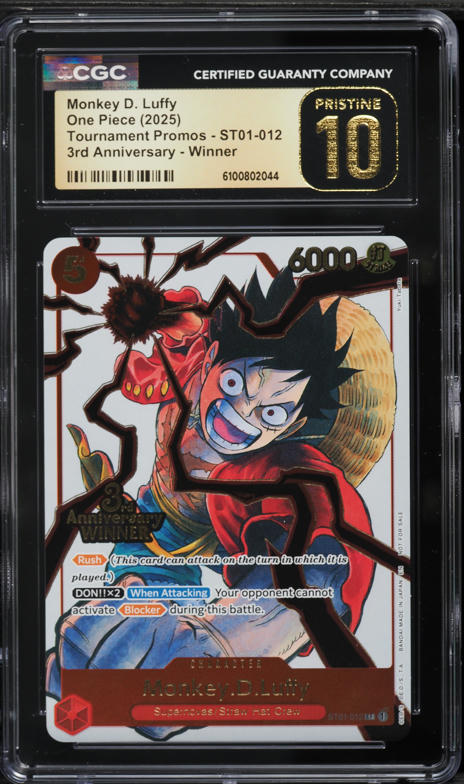 2025 One Piece Tournament Promos 3rd Anniversary Winner SR Monkey