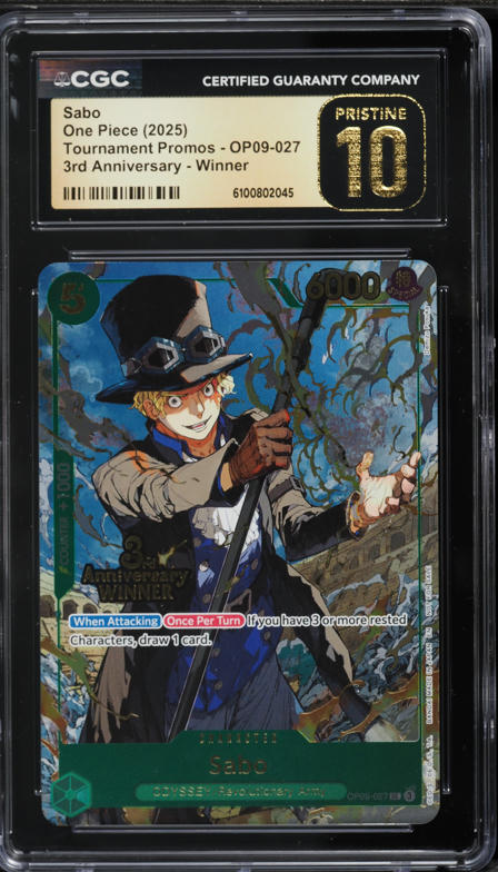 2025 One Piece Tournament Promo 3rd Anniversary Winner Sabo #OP09