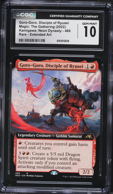 2022 MTG Kamigawa Neon Dynasty Extended Art Goro-Goro Disciple Of