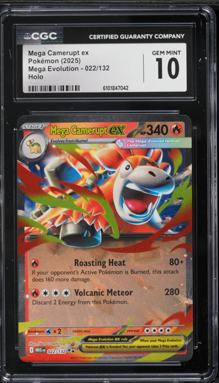 camerupt pokemon card TCG Rare G Supreme Victors Non-Holo 19/147 Colorless Super Singe (40) The Defending Pokmon is now Burned Mega Camerupt ex #156/132 Mega