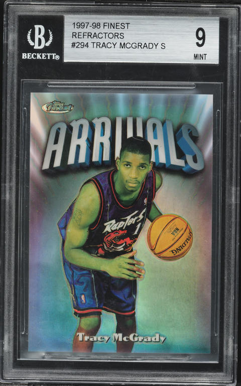 1997 Finest Refractor Tracy McGrady ROOKIE /1090 #294 BGS 9 MINT