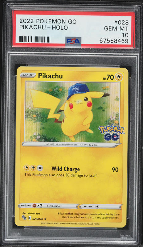 2022 Pokemon Japanese Sword & Shield Pokemon GO Holo Pikachu #28