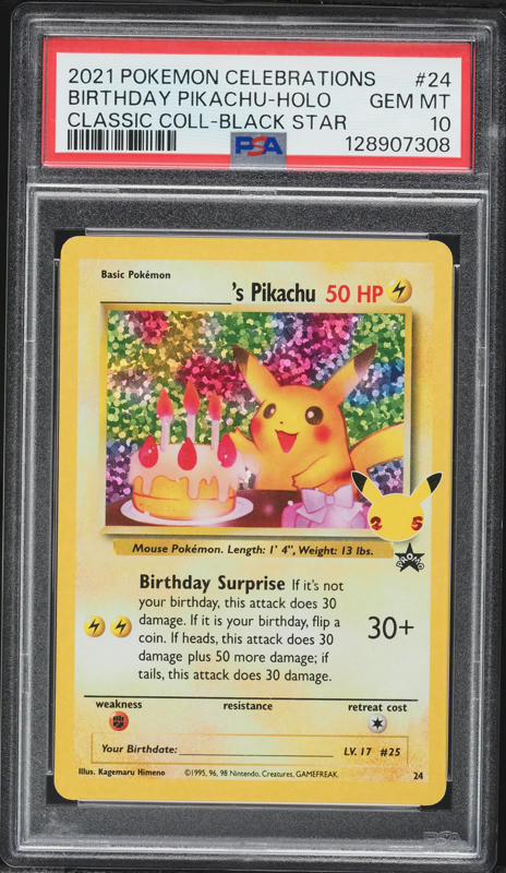 2021 Pokemon SWSH McDonald's Collection Holo Pikachu #25 PSA 10