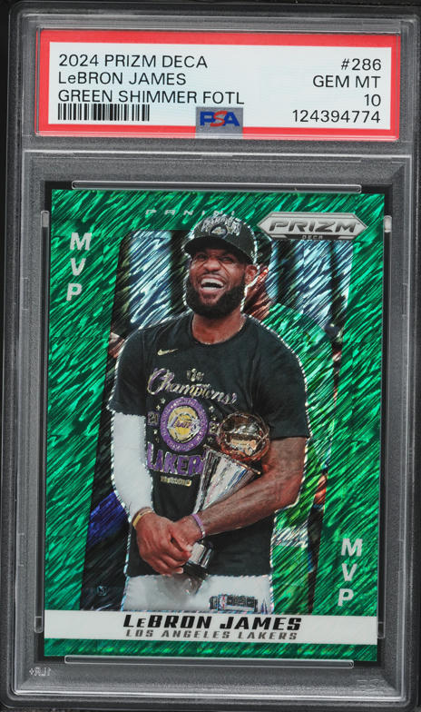 2024 Panini Prizm Gold Ice LeBron James /10 #130 PSA 9 MINT on