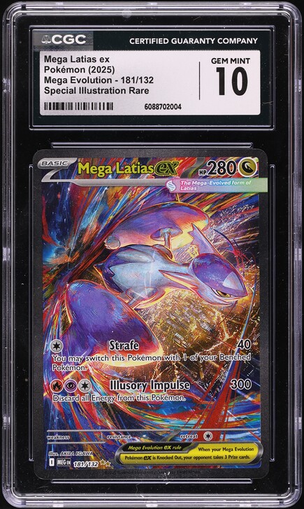 2025 Pokemon Mega Evolution SIR Mega Latias ex #181 CGC 10 GEM