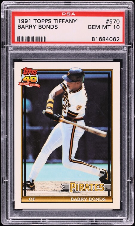 1991 Topps Tiffany Barry Bonds #570 PSA 10 GEM MINT