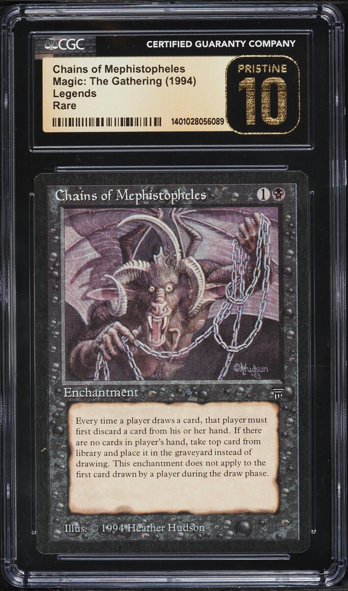 1994 Magic The Gathering MTG Legends Chains Of Mephistopheles CGC 10  PRISTINE on Fanatics Collect