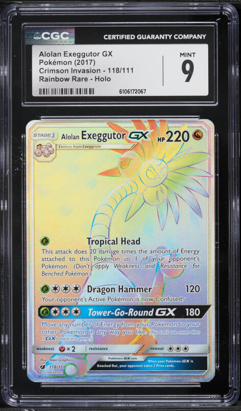 2017 Pokemon Japanese SM Ultradimensional Beasts Alolan Exeggutor GX #54  CGC 10 PRISTINE on Fanatics Collect