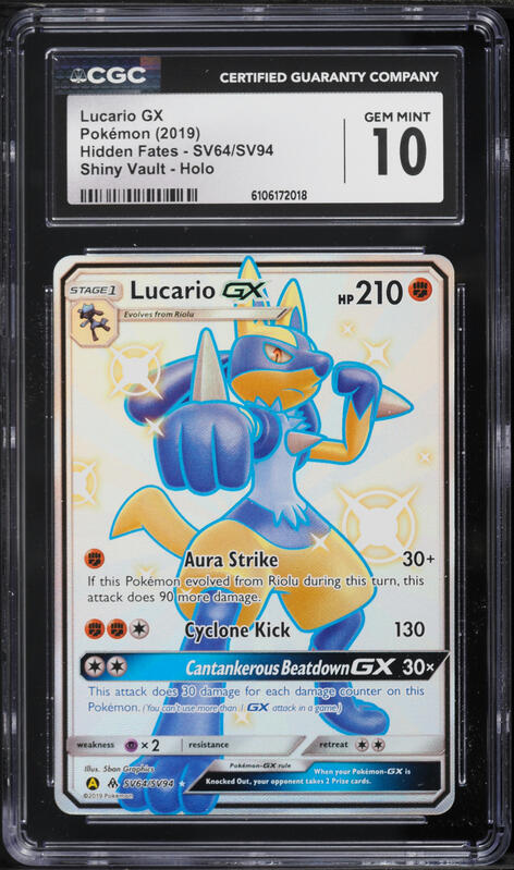 shiny lucario pokemon card GOD PACK TCG POCKET the official authentication and grading ensure this card remains a verified mainstay of your growing collection. Lucario #117 - Unified Minds