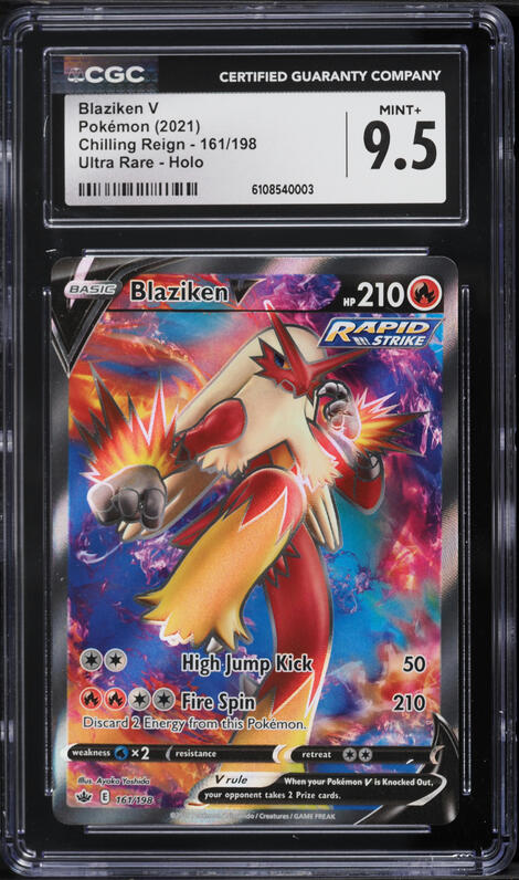 blaziken v pokemon card Amazon.com: Blaziken Vmax & V - Chilling Reign - Pokemon Ultra Rare Lot