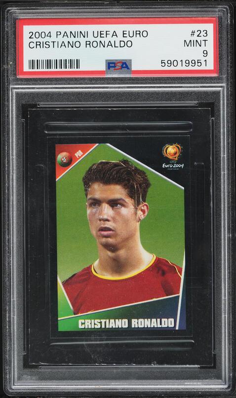 2004 SP Authentic Manchester United Cristiano Ronaldo #67 PSA 9