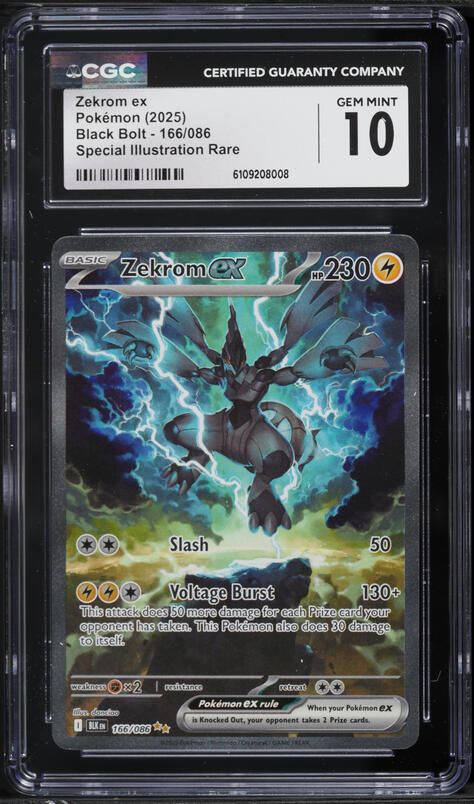 2025 Pokemon Japanese SV Black Bolt SAR Zekrom ex #169 PSA 10 GEM